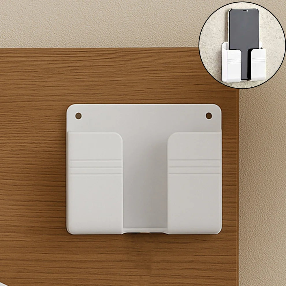 Wall Mount Mobile Phone Holder – Self-Adhesive Universal Charging Dock for Home & Office