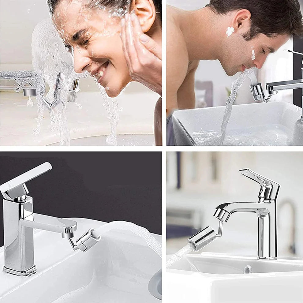 360° Rotating Splash Filter Faucet – Dual-Mode Sink Tap Sprayer Head for Kitchen & Bathroom