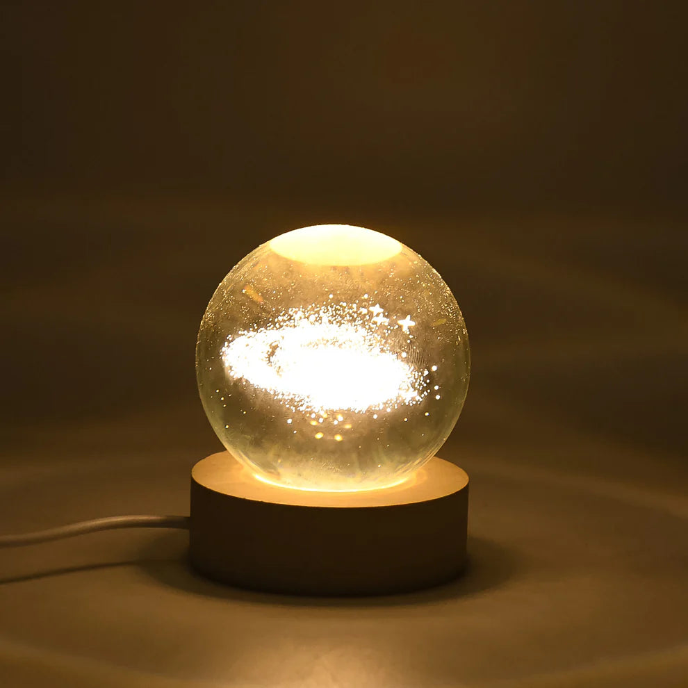 3D Crystal Galaxy Lamp Ball – LED Light Sphere (Assorted Design)