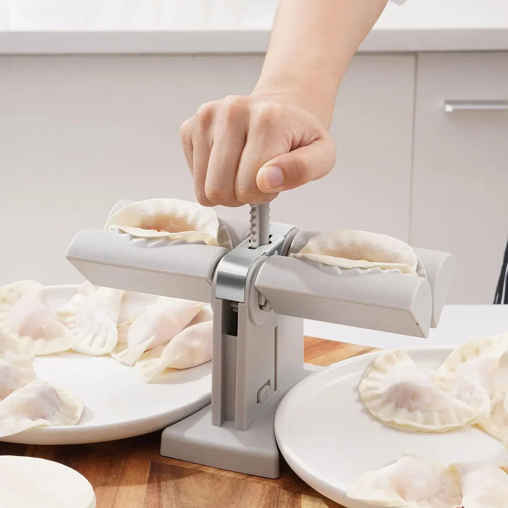 Double Dumpling Maker Press – Easy Dumpling Mold with Dual Heads for Quick & Perfect Dumplings