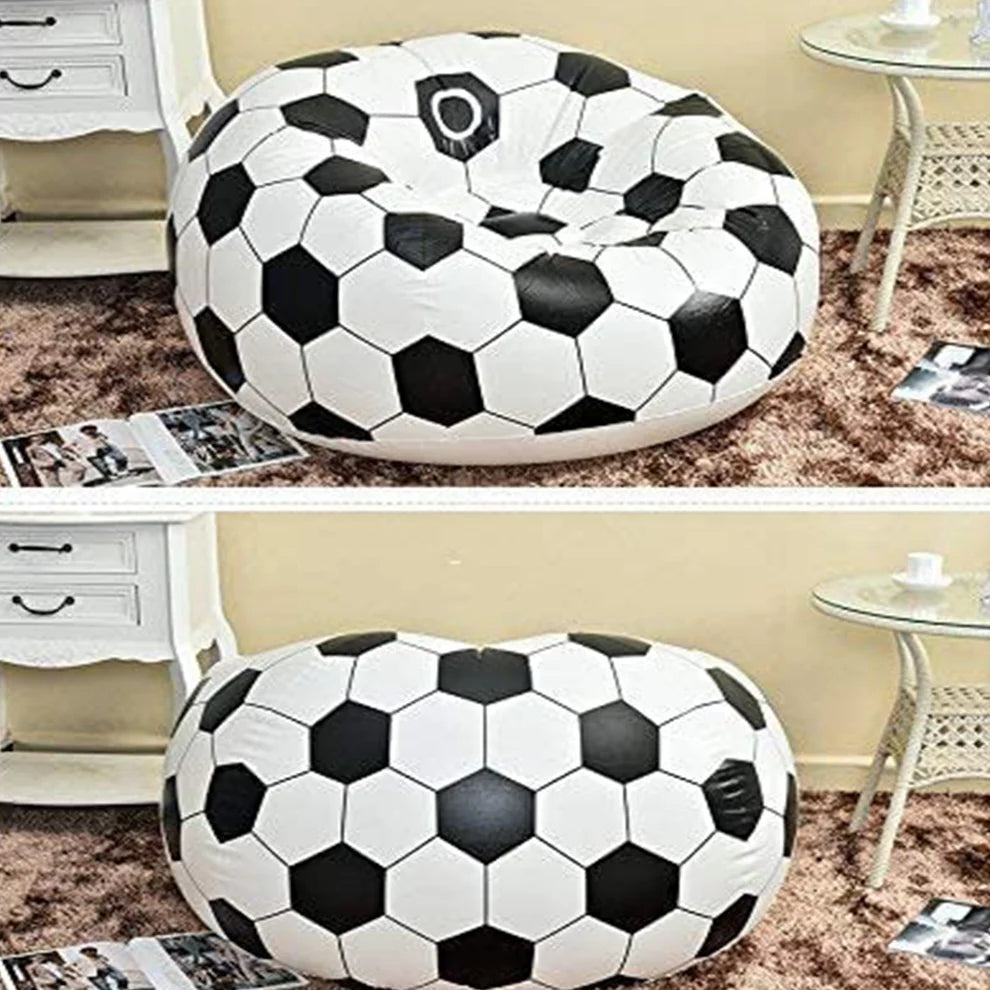 Inflatable Football Chair Sofa for Kids & Adults – Foldable, Lightweight & Portable (110x80 cm)