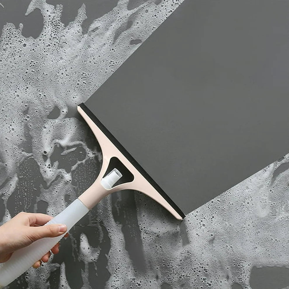 Spray Glass Wiper – 2-in-1 Windshield & Window Cleaner with Built-in Spray Bottle