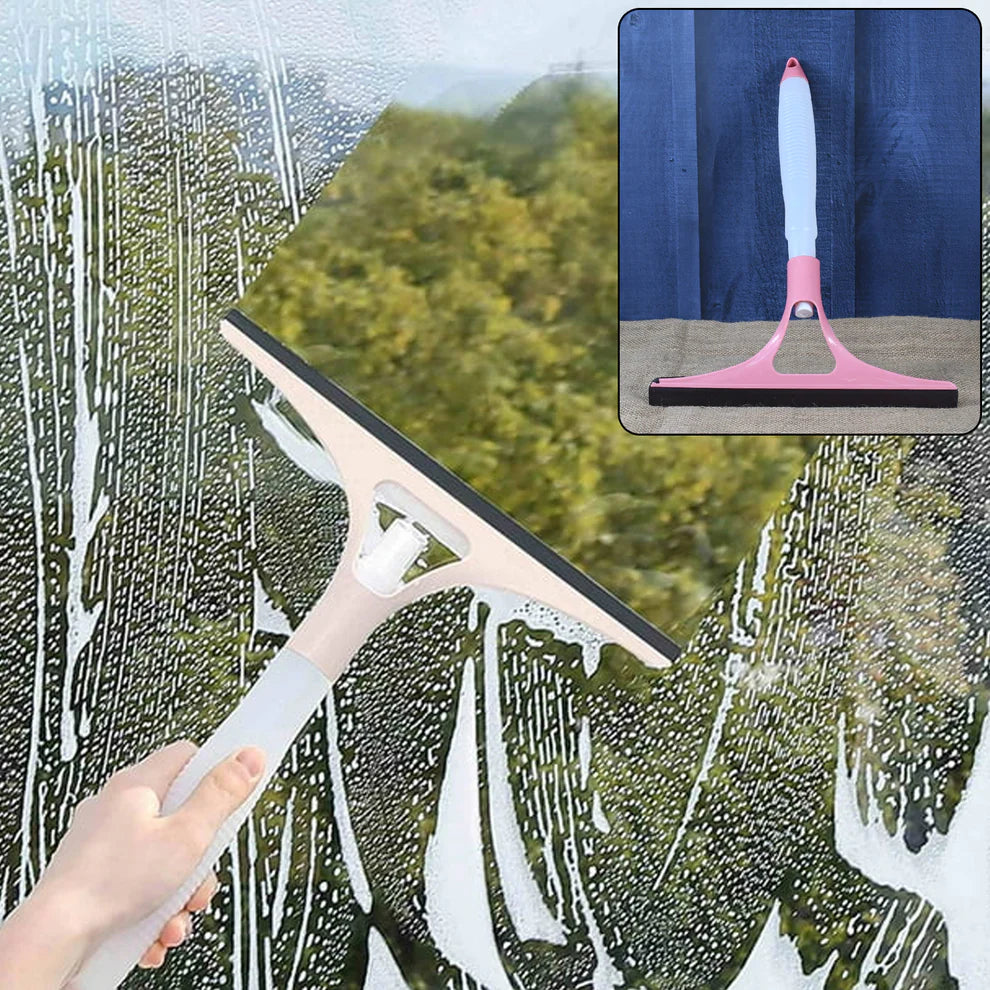 Spray Glass Wiper – 2-in-1 Windshield & Window Cleaner with Built-in Spray Bottle