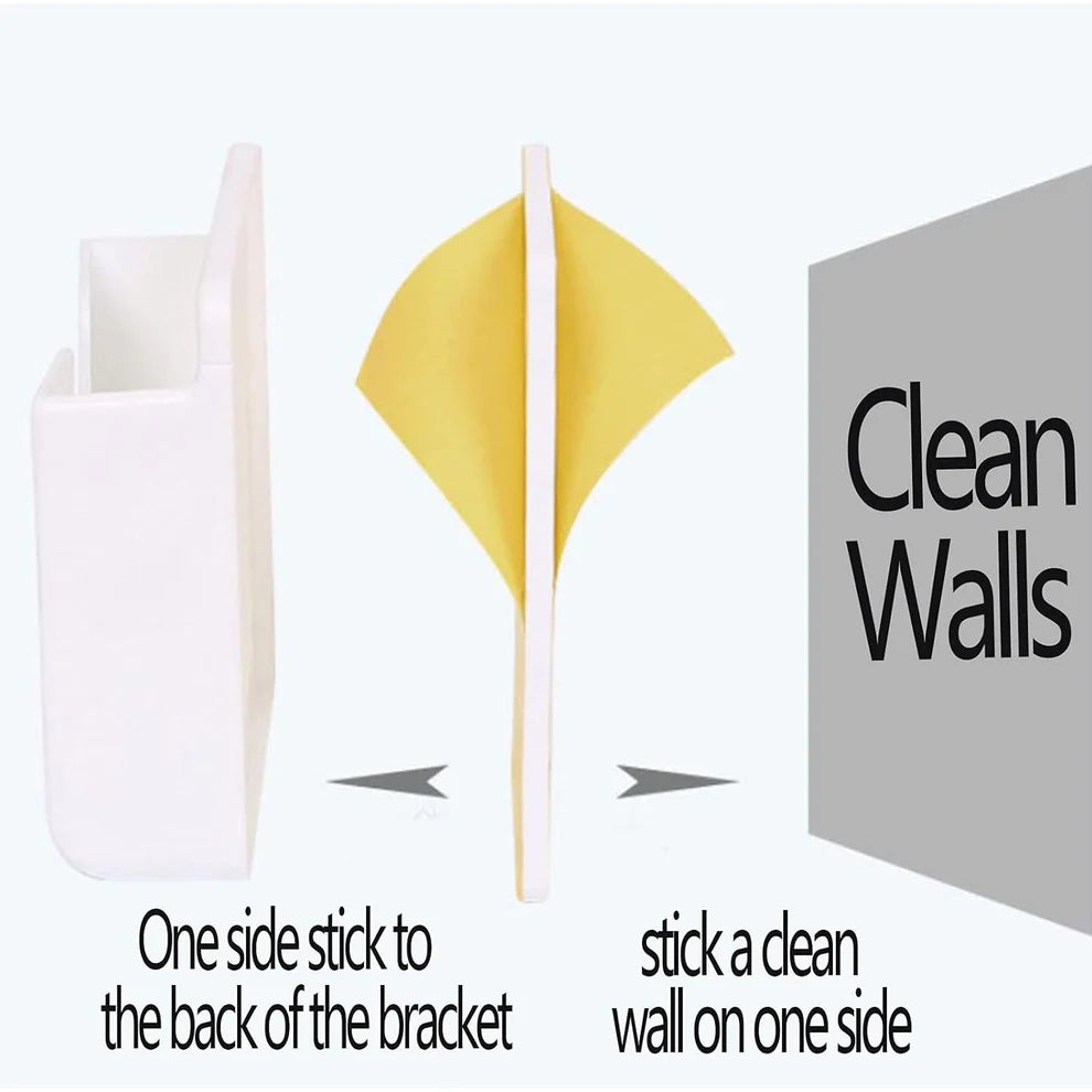 Wall Mount Mobile Phone Holder – Self-Adhesive Universal Charging Dock for Home & Office