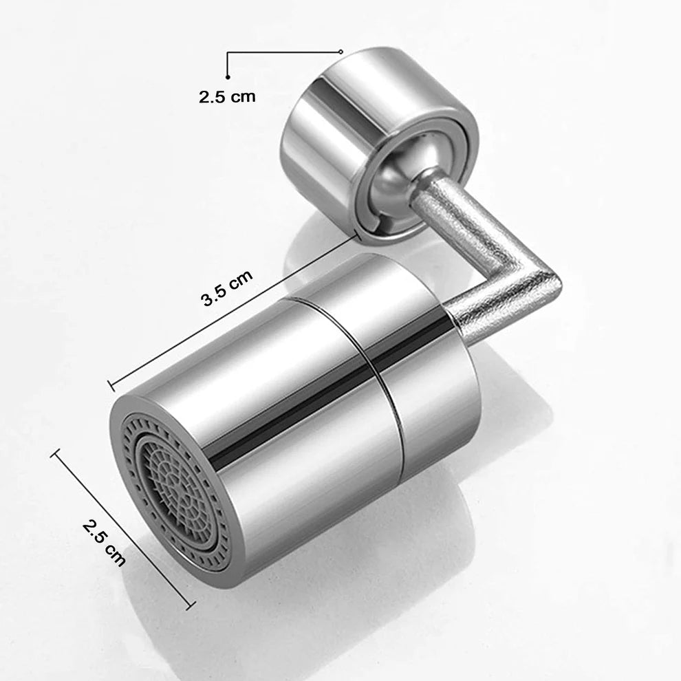 360° Rotating Splash Filter Faucet – Dual-Mode Sink Tap Sprayer Head for Kitchen & Bathroom
