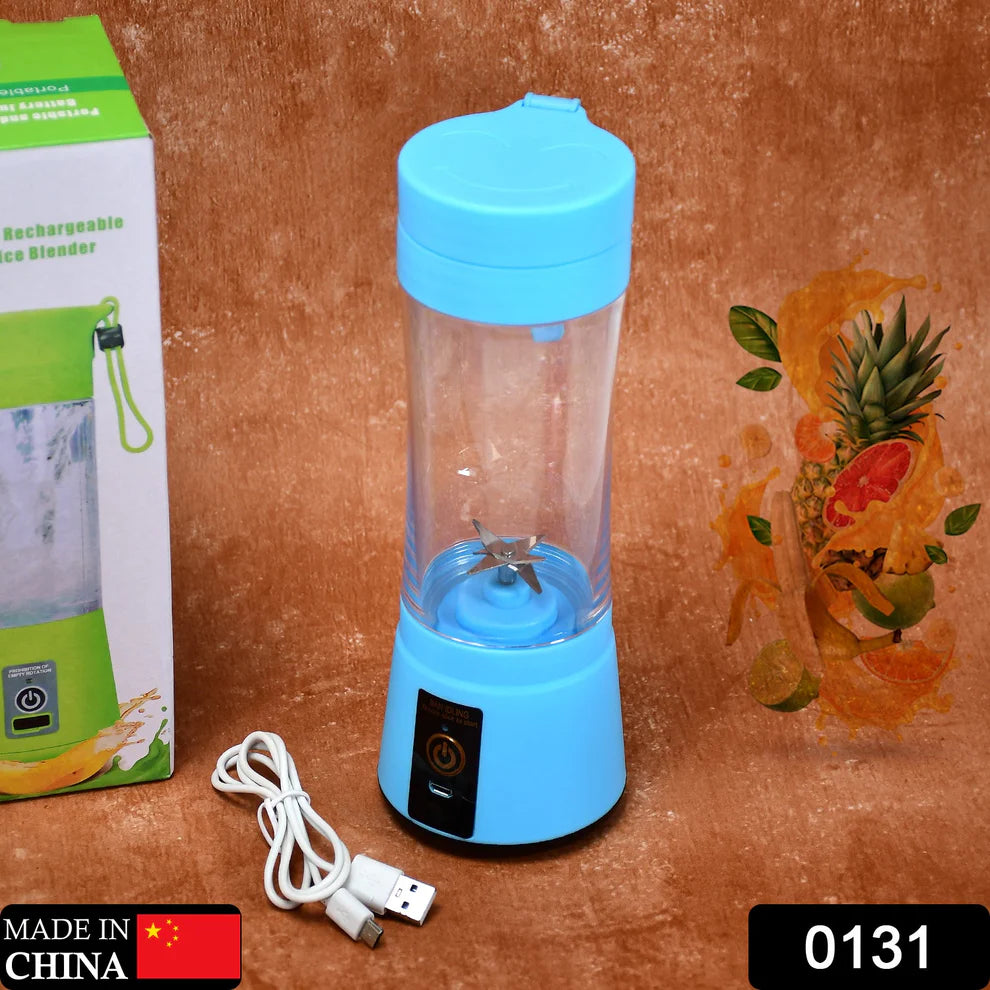 USB Rechargeable Portable Juicer Blender – 6 Blade Mini Smoothie Maker (380ml)