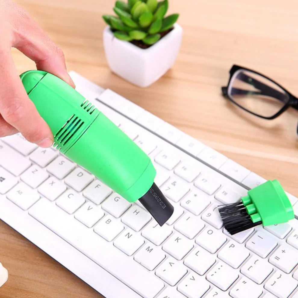 USB Mini Vacuum Cleaner for Keyboard & Laptop | Portable Dust Remover for PC, Desk & Car | Wet & Dry Cleaning