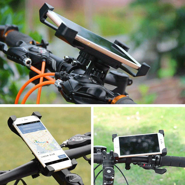 360° Rotating Bike & Motorcycle Phone Holder – Anti-Shake Handlebar Mount for All Smartphones