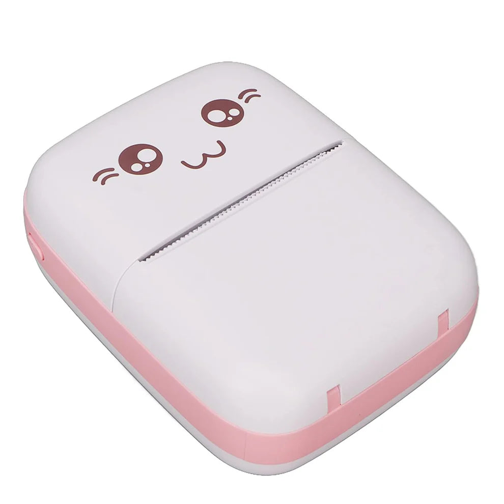 Cute Pocket Bluetooth Thermal Printer – Portable Inkless Mini Printer for Notes, Labels & Photos (with Free Roll)