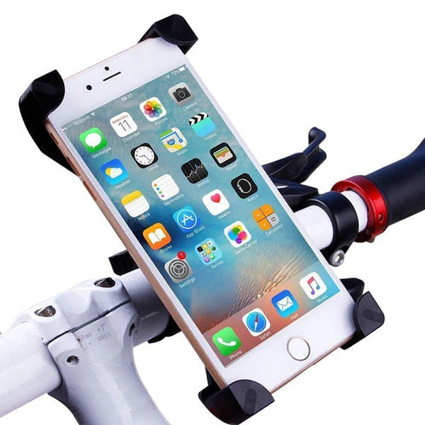 360° Rotating Bike & Motorcycle Phone Holder – Anti-Shake Handlebar Mount for All Smartphones