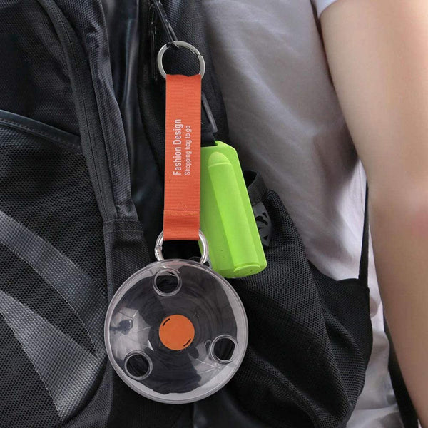 Foldable Reusable Shopping Bag with Clip-On Disc Case – Lightweight & Eco-Friendly
