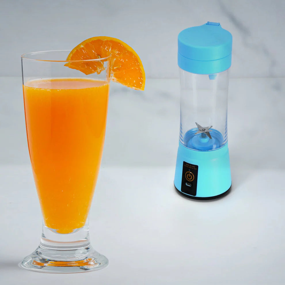 USB Rechargeable Portable Juicer Blender – 6 Blade Mini Smoothie Maker (380ml)