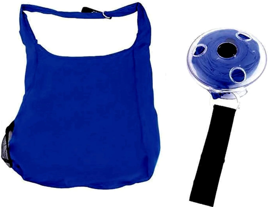 Foldable Reusable Shopping Bag with Clip-On Disc Case – Lightweight & Eco-Friendly