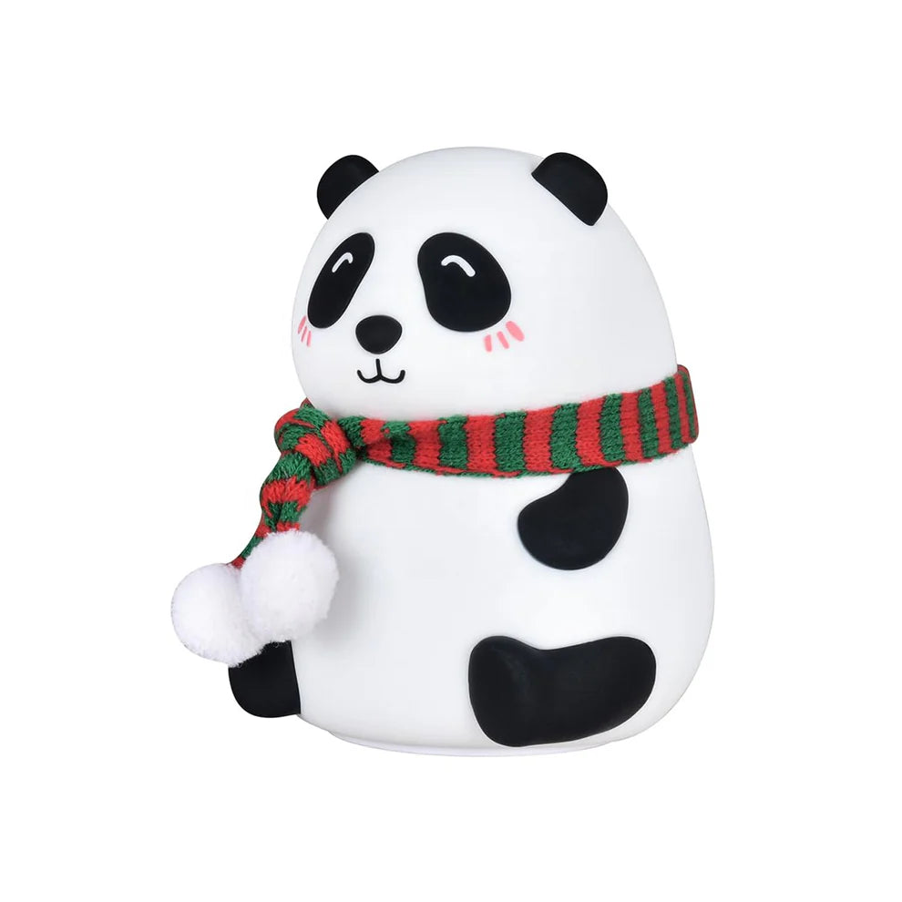 Panda 7-Color LED Silicone Touch Lamp – Rechargeable & Kid-Friendly Night Light