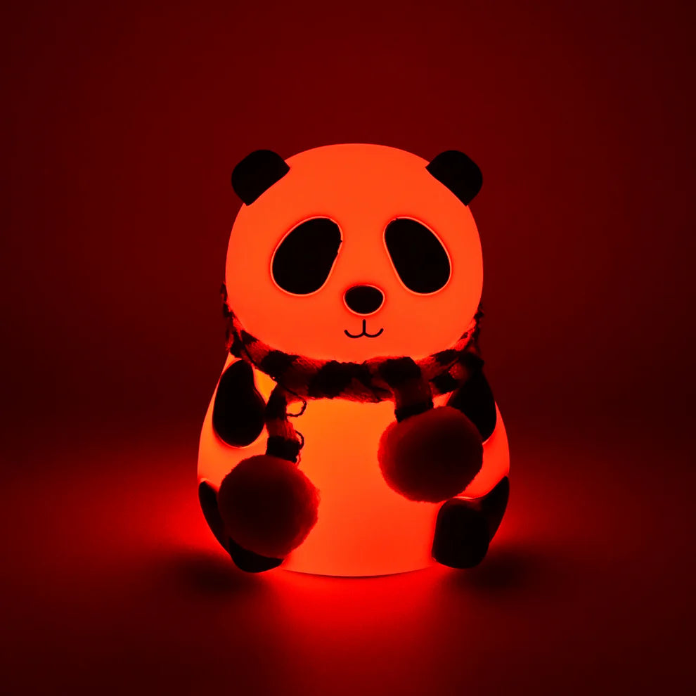Panda 7-Color LED Silicone Touch Lamp – Rechargeable & Kid-Friendly Night Light
