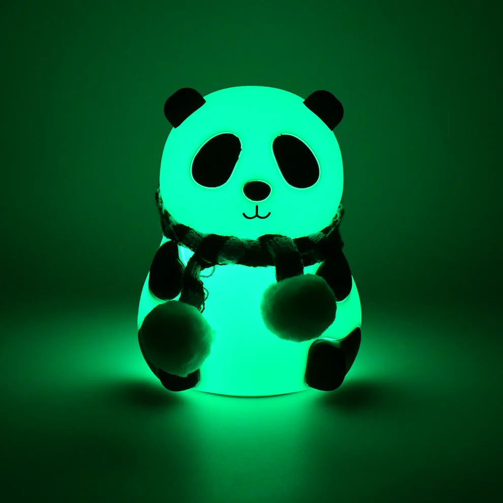 Panda 7-Color LED Silicone Touch Lamp – Rechargeable & Kid-Friendly Night Light